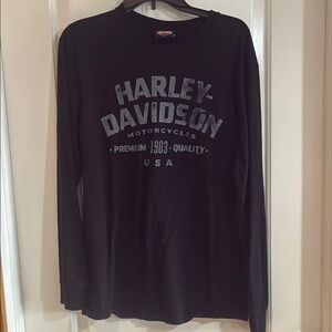 Harley-Davidson Men's Black Long Sleeve Shirt